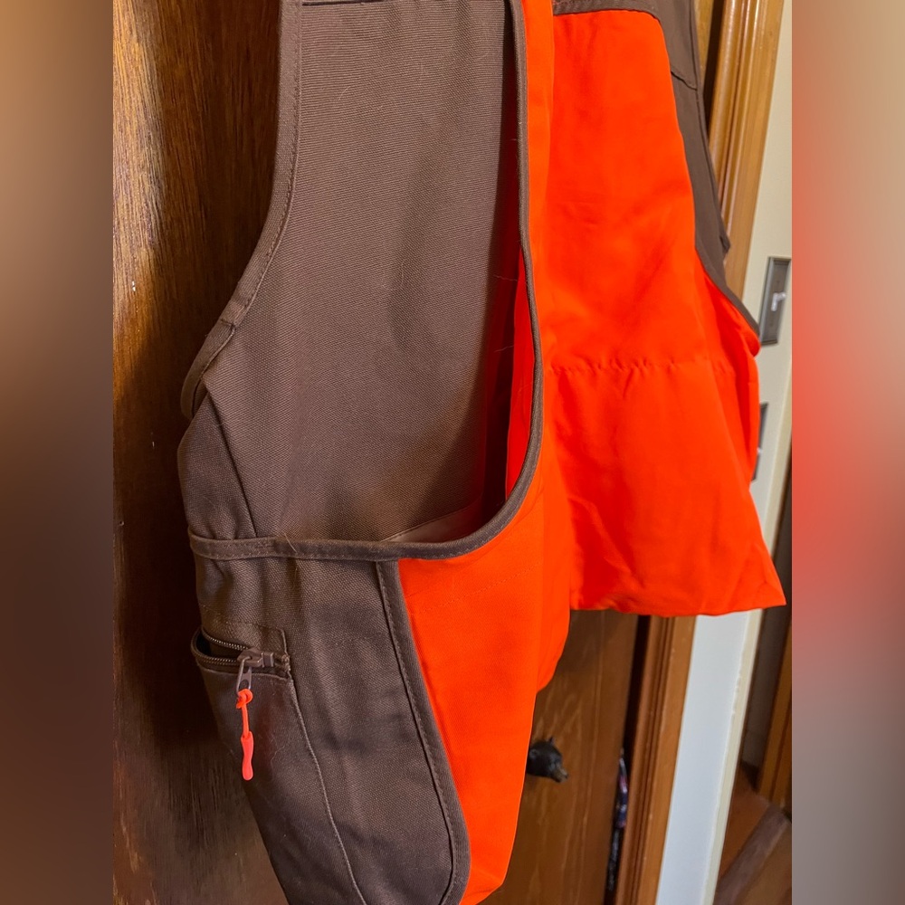 Gamehide Lightweight Dove & Upland Vest Dark Brown/Blaze Orange - Picture 11 of 16